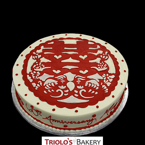 60th Anniversary Cake Design from Triolo's Bakery