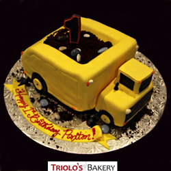 Dump Truck Birthday Cake