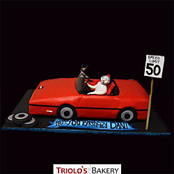 Sports Car Birthday Cake