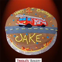 Firetruck Birthday Cake