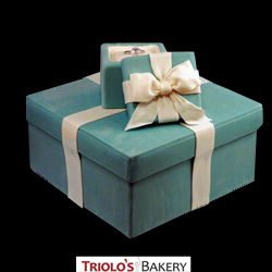 Tiffany Box Cake from Triolo's Bakery