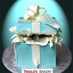 Tiffany Box Cake from Triolo's Bakery