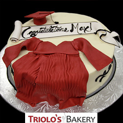 Graduation Cap and Gown Cake