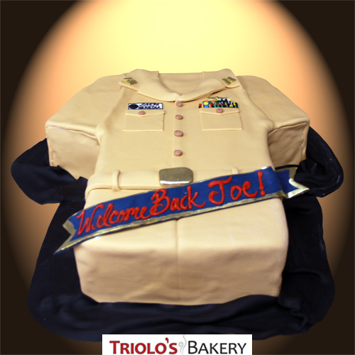 US Military Uniform Cake Cake from Triolo's Bakery