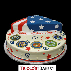 Veterans Day Cake from Triolo's Bakery