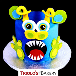 Blue Monster Cake from Triolo's Bakery