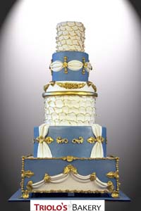 Elegant Theatre Wedding Cake - Triolo's Bakery
