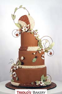 Herbs and Seeds Wedding Cake - Triolo's Bakery