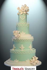 Victorian String Wedding Cake - Triolo's Bakery