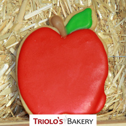 The Apple Shortbread Cookie Favor, perfect for teacher appreciation, Farm Stands, fall gift baskets and cookie bouqets.