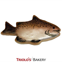 The Bass Fish Cookie Favor, excellent for lake lovers, fishing