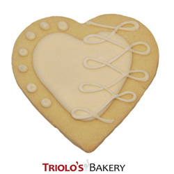 The Heart Cookie Favor, perfect for wedding favor, engagement party, valentine's day, bridal shower, and anniversary favor or gift.  Send in a gift baskett or cookie bouquet.