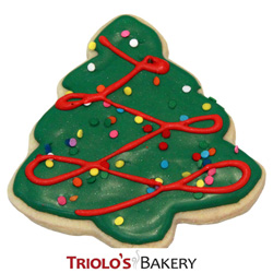 The Christmas Tree Cookie Favor, the perfect favor for Christmas in July, Winter Wonderland, and Christmas. Send in a Gift Basket or Cookie Bouquet.