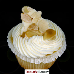 Almond Cupcake - Triolo's Bakery