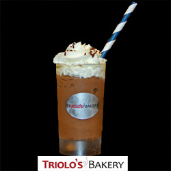 Chocolate Mousse with Whipped Cream from Triolo's Bakery