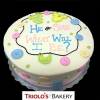 Gender Reveal Baby Shower Cake - Baby Shower Cakes - Triolo's Bakery