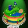 Golf Theme Birthday Cake