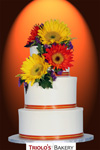 The Autumn Sunflower Wedding Cake - Triolo's Bakery