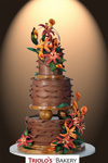 Autumn Inspired Wedding Cake - Triolo's Bakery