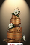 Innocent Steel Magnolias Wedding Cake - Triolo's Bakery