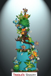 Tropical Rainforest Wedding Cake - Triolo's Bakery