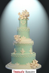 Victorian String Wedding Cake - Triolo's Bakery