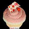 Almond Raspberry Cupcake - Triolo's Bakery